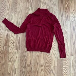 Zara Red Cowl Neck Sweater for Cozy Comfort